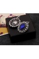 Stunning cheap blue sapphire earrings - Ref B049 - 04