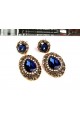 Boucles d'oreilles bleu saphir - Ref B054 - 02