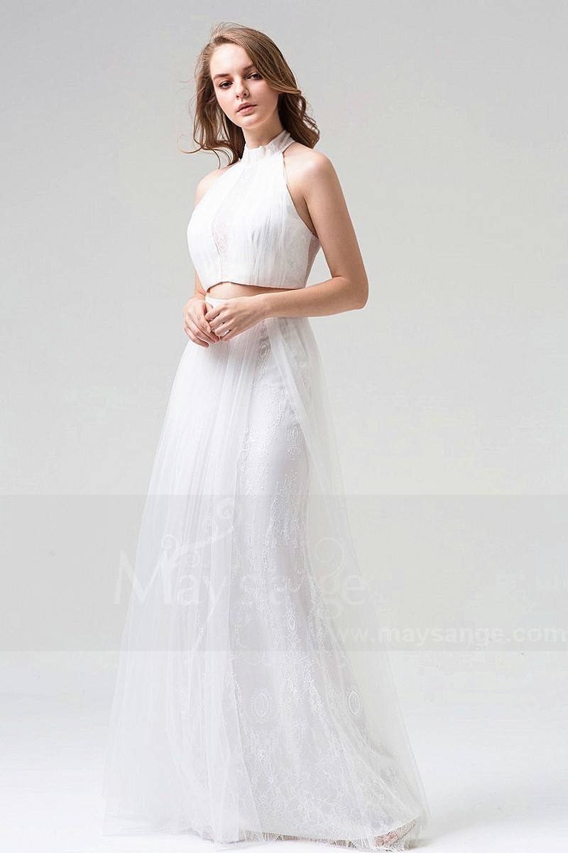 Robe De Soirée Long Blanc L810