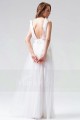 robe soirée long blanc dentelle chic pour mariage pas cher - Ref L811 - 03