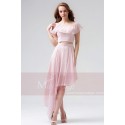 Chiffon Two-Pieces Pink Homecoming Dress - Ref C857 - 02