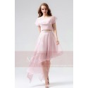 Chiffon Two-Pieces Pink Homecoming Dress - Ref C857 - 03