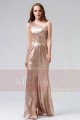 Asymmetrical Champagne Wedding-Guest Dress With Slit - Ref L827 - 02