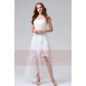 WHITE COCKTAIL DRESS FOR A BEACH PARTY - Ref L828 - 02