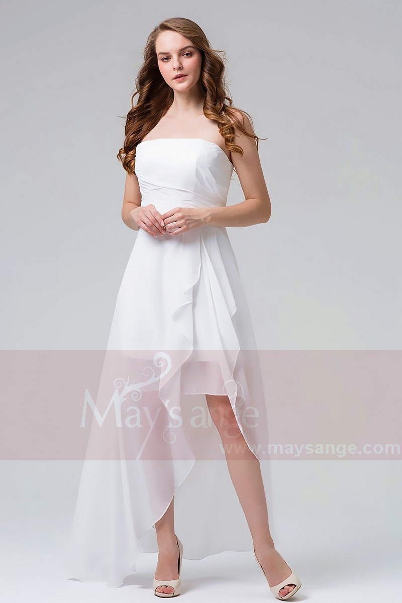 White Long Cocktail Dress Online Sale ...