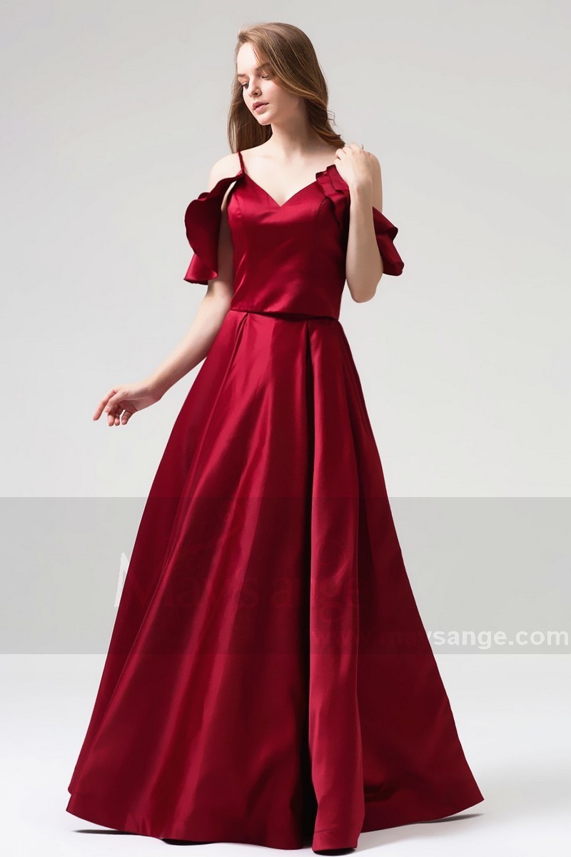 robe chic bordeaux pour mariage pas cher - Ref L820 - 01 robe chic bordeaux pour mariage pas cher - Ref L820 - 01