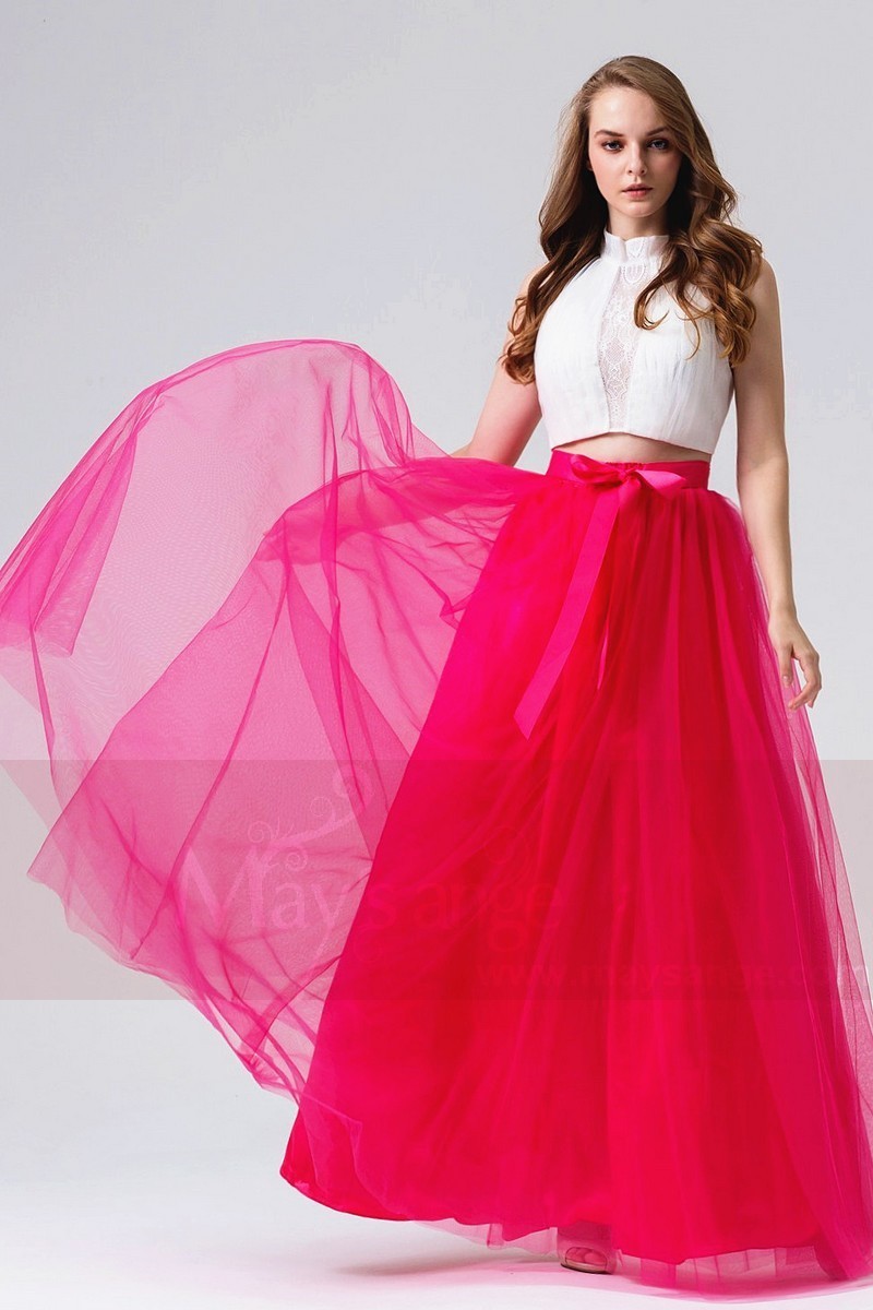 BICOLOR DRESS W/ DETAILS
