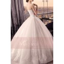 Floor-Length Strapless Princess Bridal Dress Beaded Bodice - Ref M398 - 04