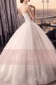 Floor-Length Strapless Princess Bridal Dress Beaded Bodice - Ref M398 - 04