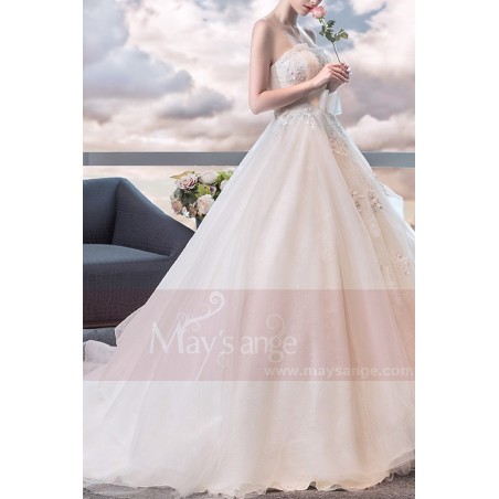 robe de mariée simple bustier pas cher