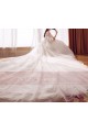robe de mariage moderne manche courte évasée longue traîne époustouflante - Ref M405 - 04