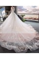 Gorgeous White Strapless Embroidered Lace Wedding Dress - Ref M401 - 06