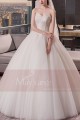 Tulle Strapless Wedding Dress With Lace Bodice - Ref M402 - 02