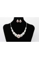 Collier mariage femme chic rouge pierre - Ref E013 - 02