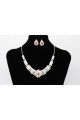 Stylish stone sparkly red necklace set - Ref E013 - 02