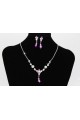 Thin necklace chain and pretty flower - Ref E018 - 02