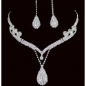 Trendy wedding necklace and earring set - Ref E029 - 02
