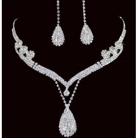 Magnifique bijoux de mariage étincelant
