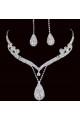 Trendy wedding necklace and earring set - Ref E029 - 02