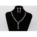 Collier de mariage petite perle blanche - Ref E036 - 02