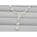 Collier de mariage petite perle blanche - Ref E036 - 03