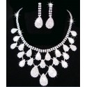 Luxury earrings and necklace design set - Ref E066 - 02