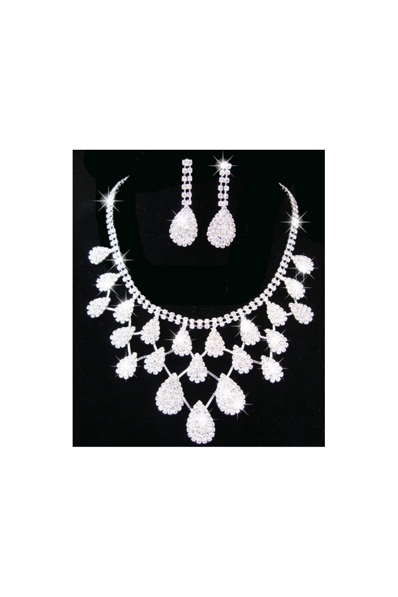 Luxury earrings and necklace design set - Ref E066 - 01