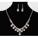 Fashion cheap white Bridal necklace set - Ref E069 - 02