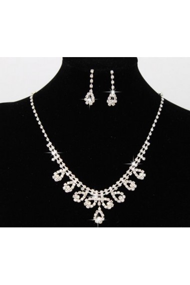 Fashion cheap white Bridal necklace set - E069 #1