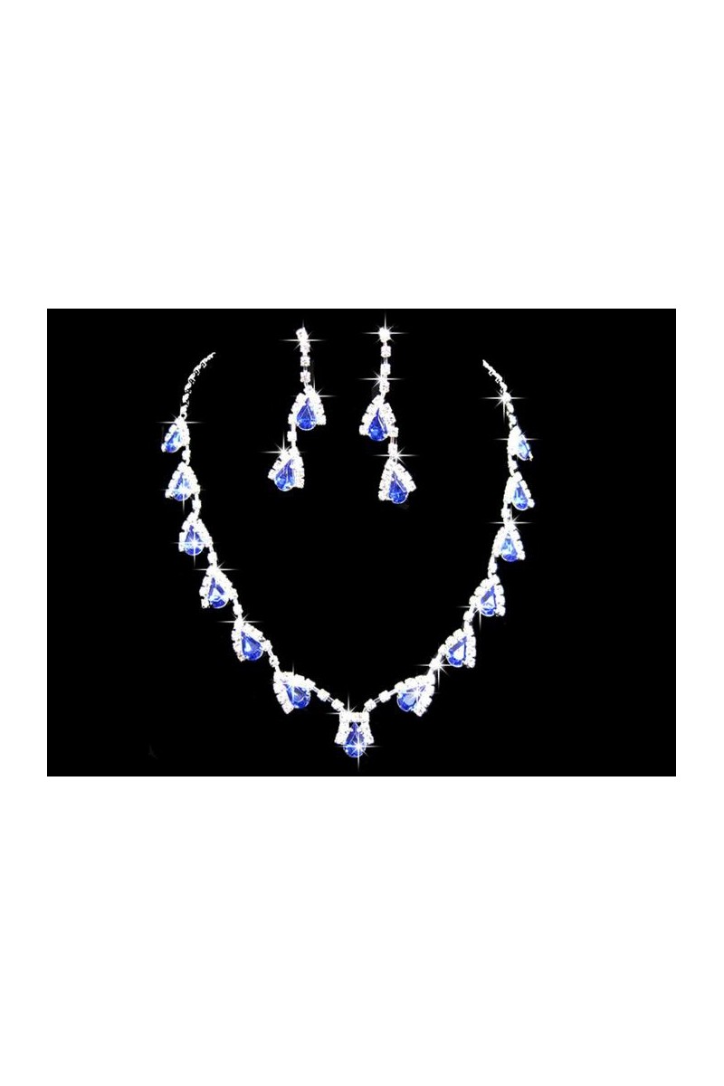 Women's fashion earrings and necklace - Ref E077 - 01