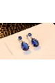 Pretty Sapphire Blue Statement Earring - Ref B040 - 03