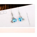 Blue Love Earrings For Valentine's Day - Ref B052 - 03