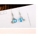 Boucles d’Oreilles Bleu Coeur - Ref B052 - 03