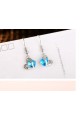Blue Love Earrings For Valentine's Day - Ref B052 - 03