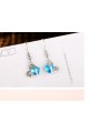 Boucles d’Oreilles Bleu Coeur - Ref B052 - 03