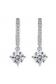Sparkling crystal stone hoops earrings - Ref B060 - 03