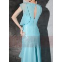 robe de soirée pas cher  bleu clair - Ref L769 - 07