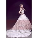 Taffeta Embroidered Princess Wedding dress With Strap - Ref M028 - 02