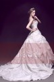 Taffeta Embroidered Princess Wedding dress With Strap - Ref M028 - 02