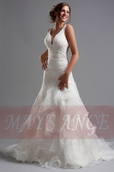 Robe de mariée effet Marilyn silhouette de rêve - M031 #1