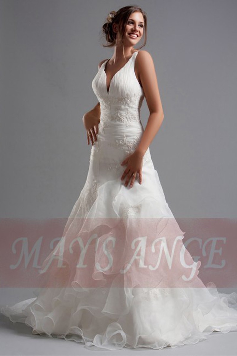 Robe de mariée effet Marilyn silhouette de rêve - Ref M031 - 01