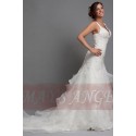 V-Neck Lace wedding dresses Hailey with Ruffles - Ref M031 - 03