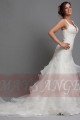 V-Neck Lace wedding dresses Hailey with Ruffles - Ref M031 - 03