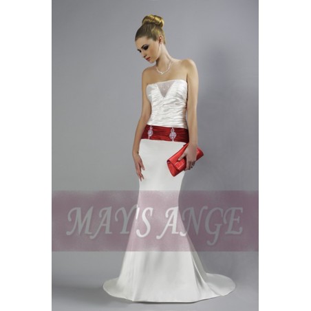 Online wedding dresses Brooke white satin