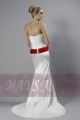 Online wedding dresses Brooke white satin - Ref M035 - 04