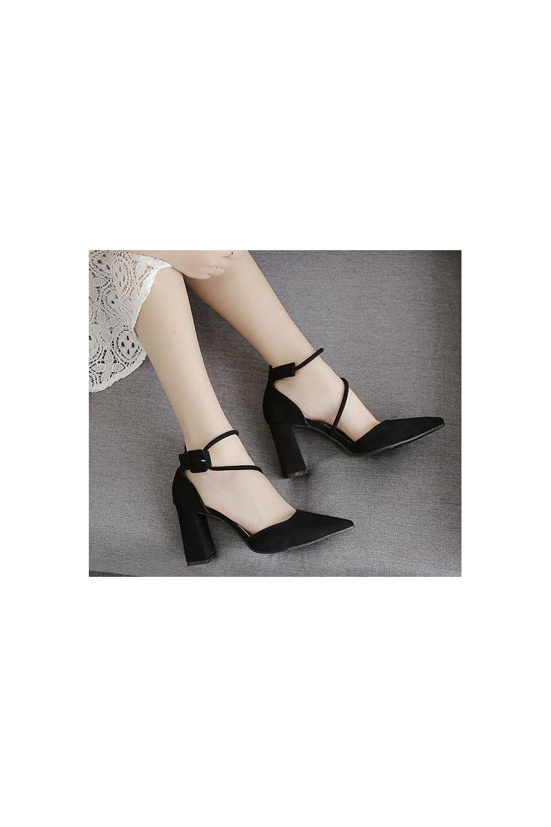 Women's Evening Comfortable Black Heels