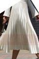 copy of jupe blanche plisse satin fête mariage - Ref ju053 - 03