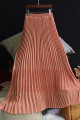 jupe plisse femme rose - Ref ju060 - 03