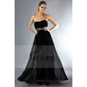 Robe de soirée noire et dore Daphné bustier - Ref L163 - 03