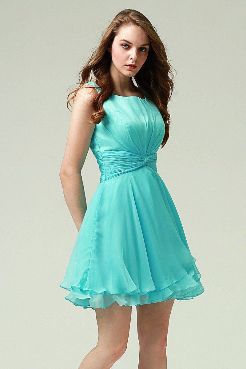 LIGHT BLUE SEXY COCKTAIL DRESS FOR SUMMER - Ref C571 - 01